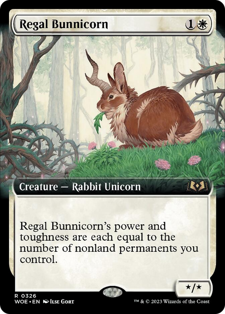 Regal Bunnicorn (Extended Art) [Wilds of Eldraine] | Tacoma Games