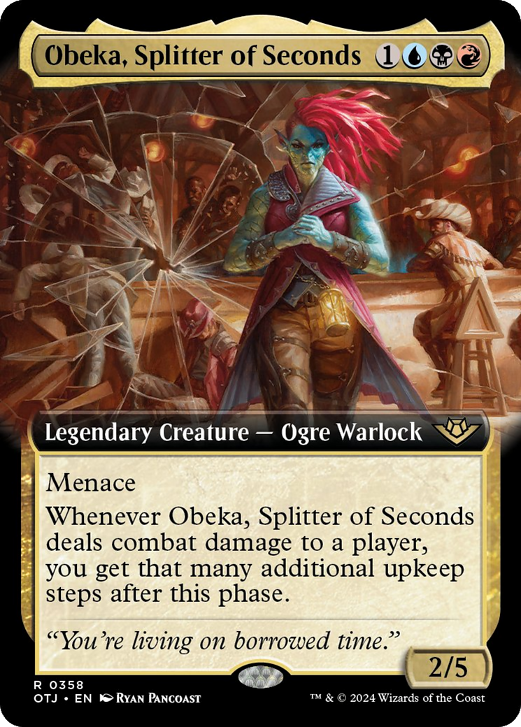 Obeka, Splitter of Seconds (Extended Art) [Outlaws of Thunder Junction] | Tacoma Games