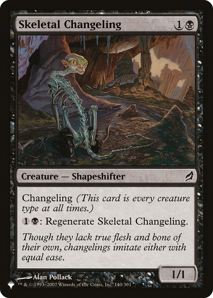 Skeletal Changeling [The List Reprints] | Tacoma Games