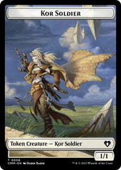 Soldier // Kor Soldier Double-Sided Token [Commander Masters Tokens] | Tacoma Games