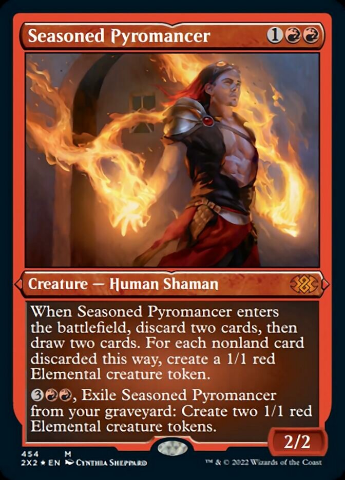 Seasoned Pyromancer (Foil Etched) [Double Masters 2022] | Tacoma Games