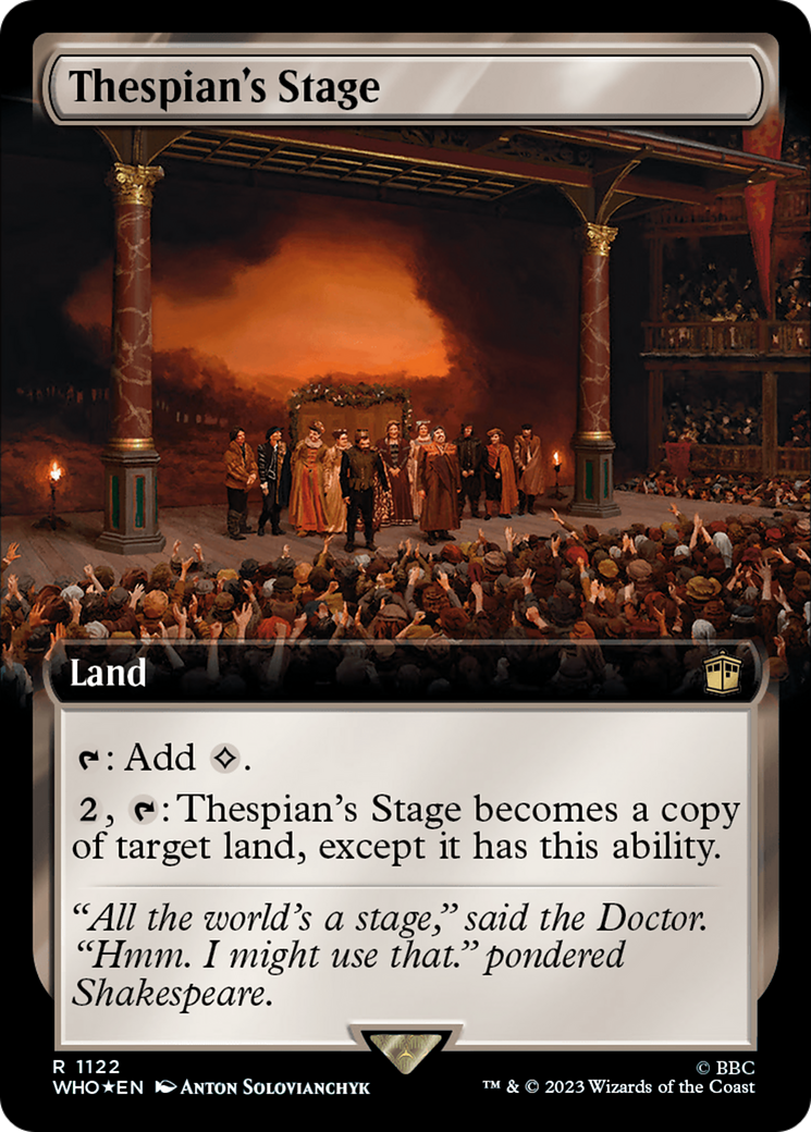 Thespian's Stage (Extended Art) (Surge Foil) [Doctor Who] | Tacoma Games