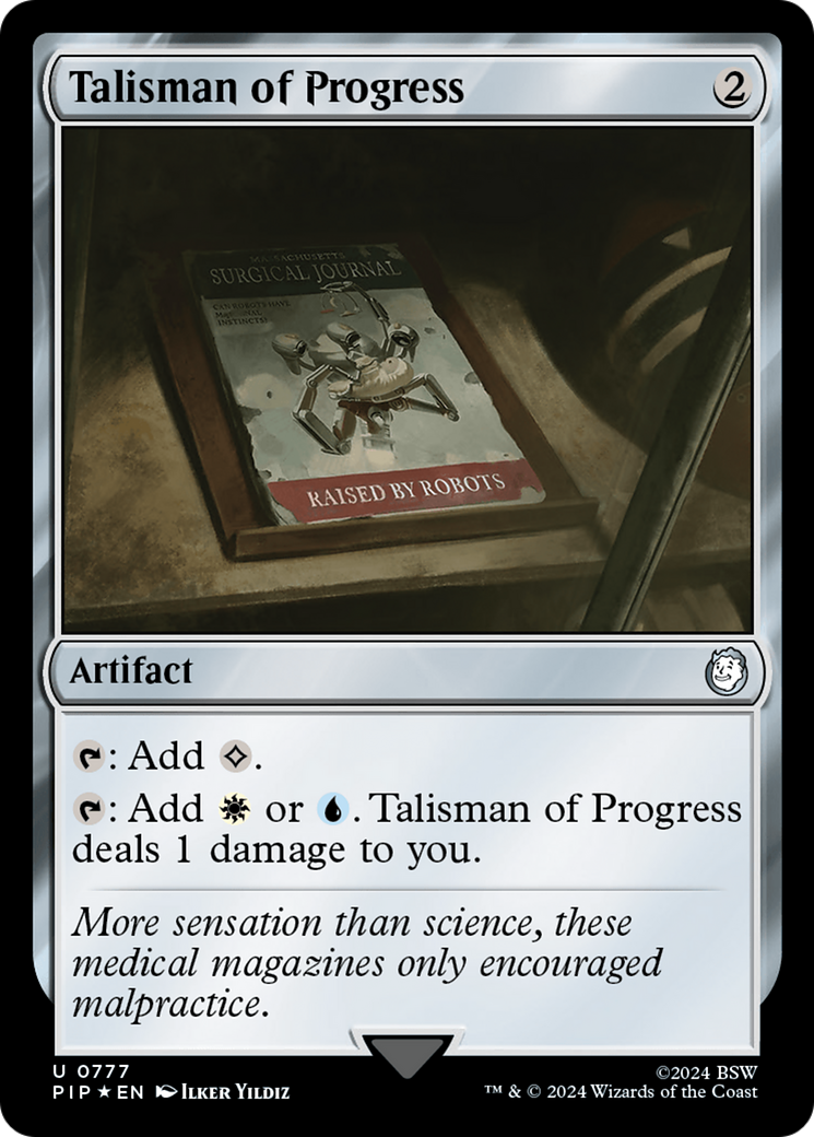 Talisman of Progress (Surge Foil) [Fallout] | Tacoma Games