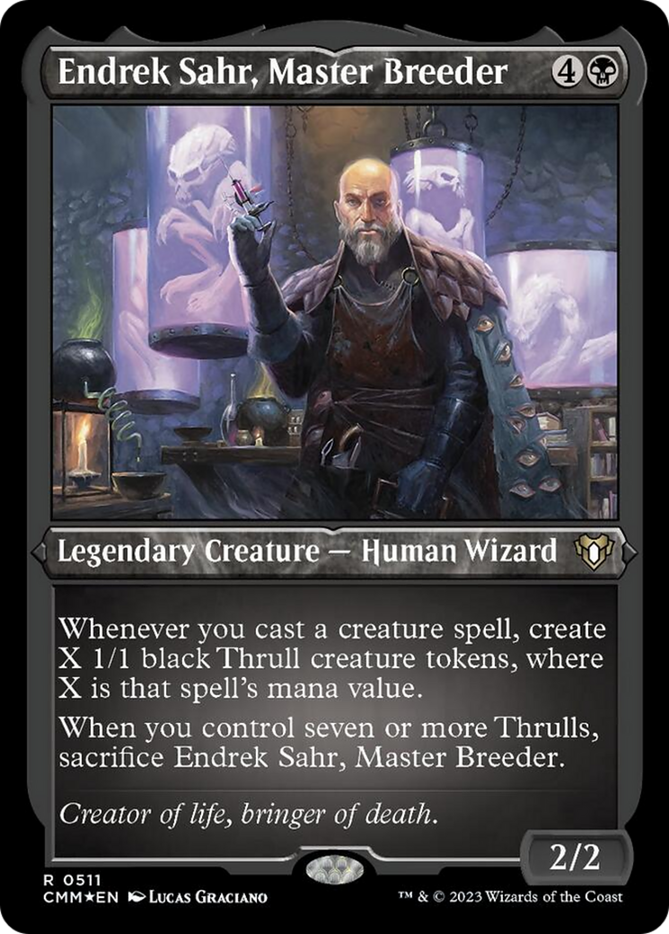 Endrek Sahr, Master Breeder (Foil Etched) [Commander Masters] | Tacoma Games