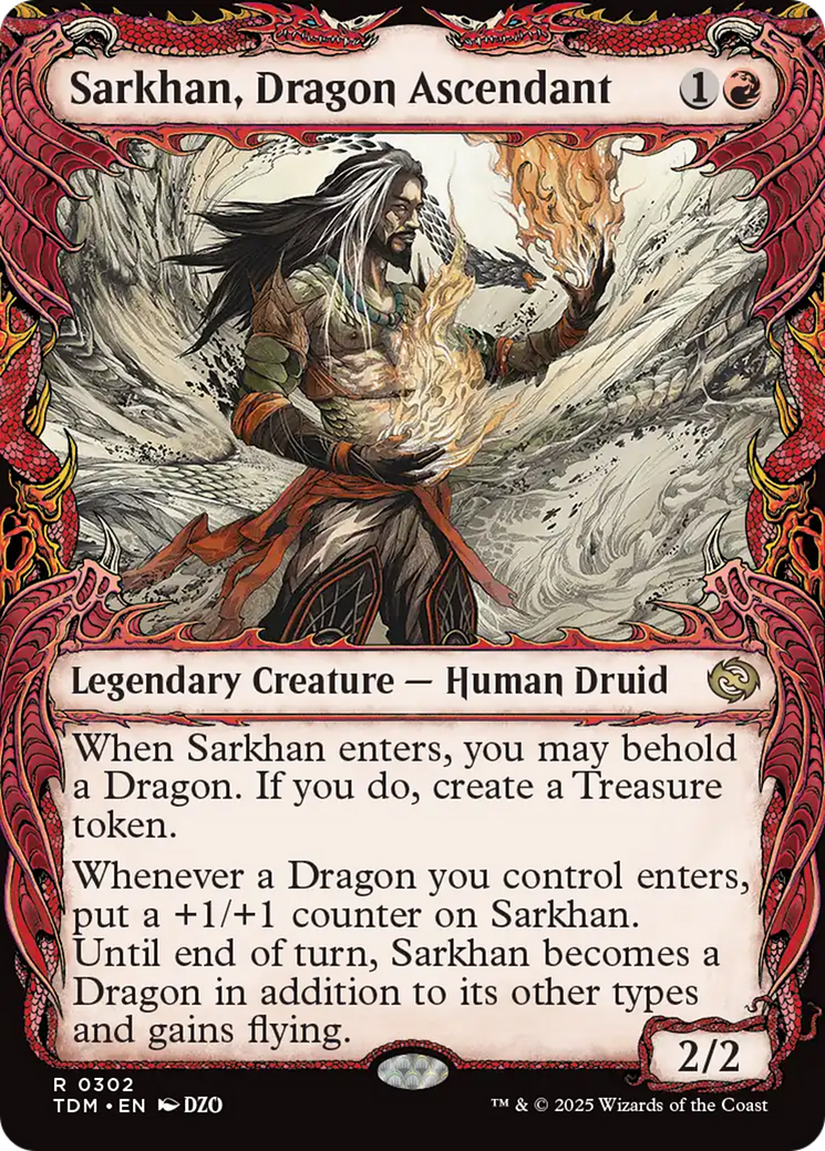 Sarkhan, Dragon Ascendant (0302) (Showcase) [Tarkir: Dragonstorm] | Tacoma Games