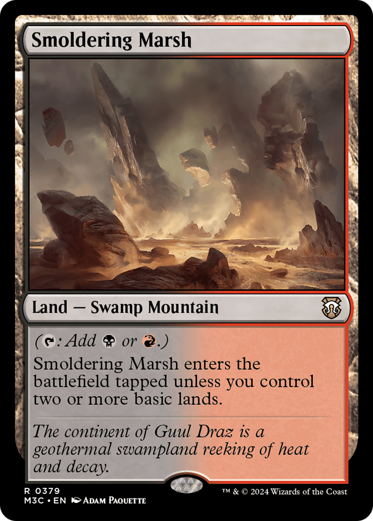 Smoldering Marsh (Ripple Foil) [Modern Horizons 3 Commander] | Tacoma Games