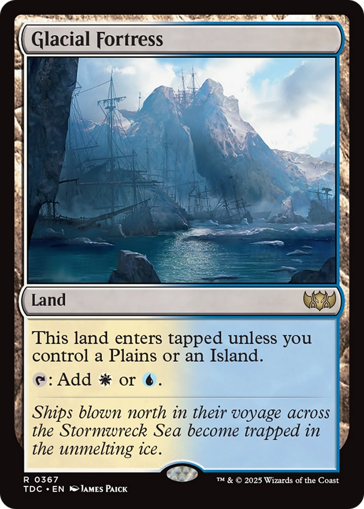 Glacial Fortress [Tarkir: Dragonstorm Commander] | Tacoma Games