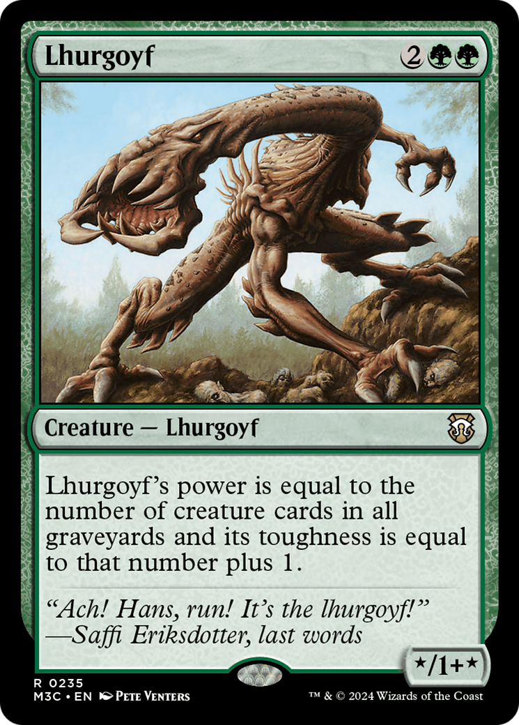 Lhurgoyf (Ripple Foil) [Modern Horizons 3 Commander] | Tacoma Games