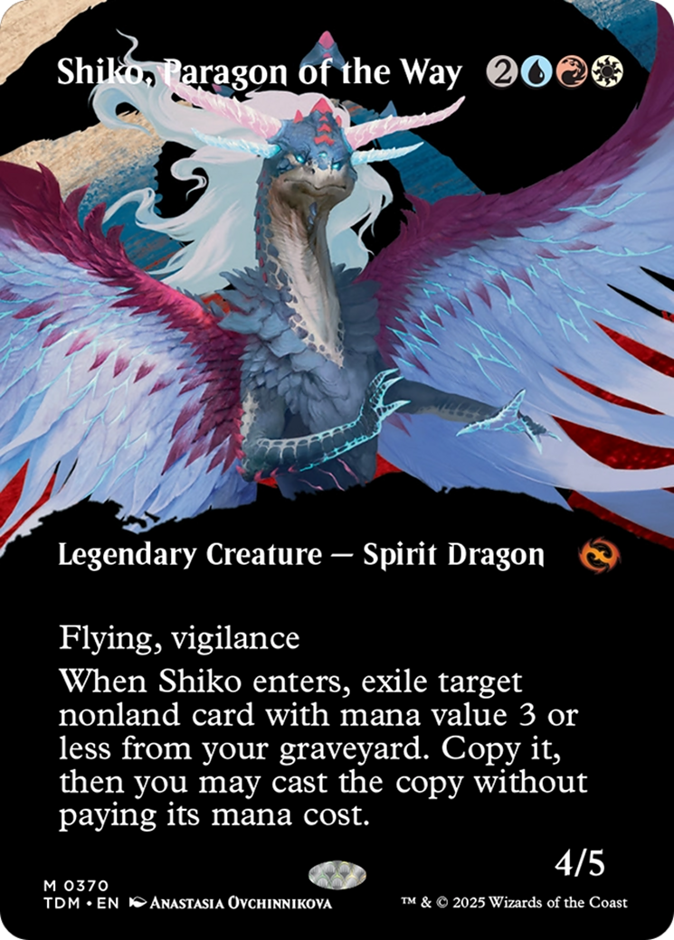 Shiko, Paragon of the Way (Borderless) [Tarkir: Dragonstorm] | Tacoma Games