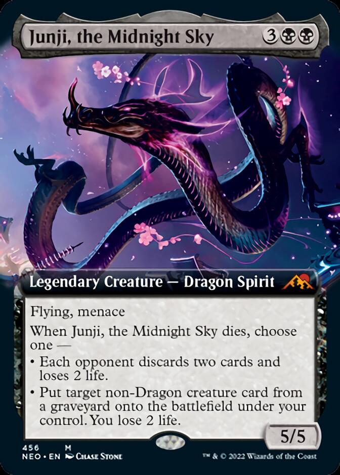 Junji, the Midnight Sky (Extended Art) [Kamigawa: Neon Dynasty] | Tacoma Games