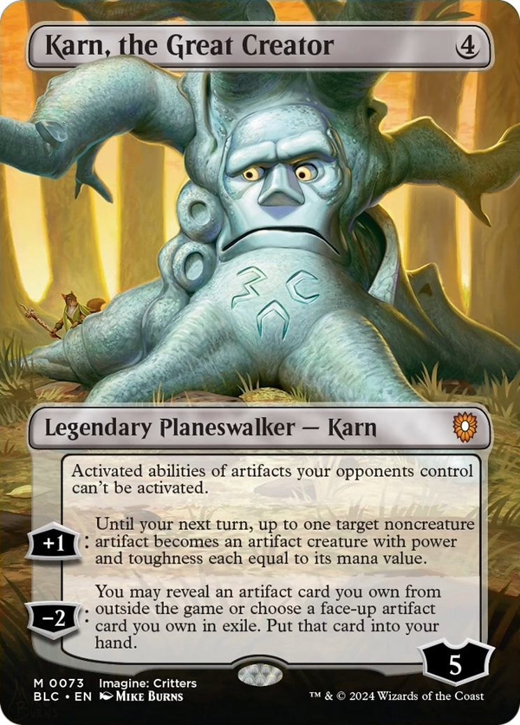 Karn, the Great Creator (Borderless) [Bloomburrow Commander] | Tacoma Games