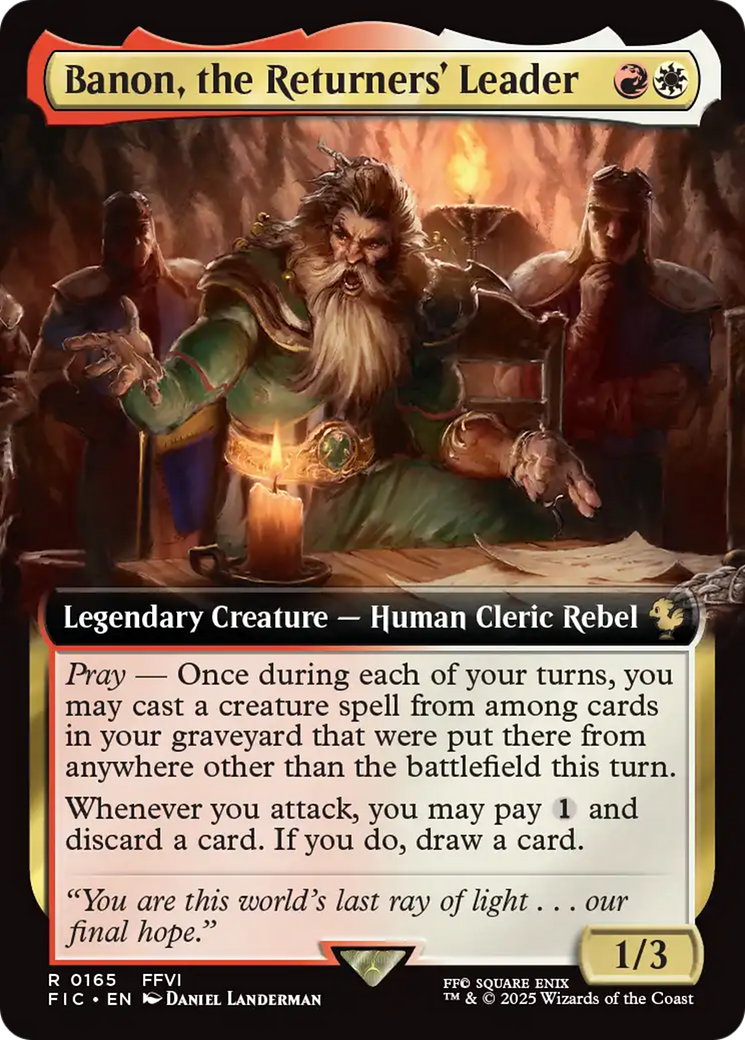 Banon, the Returners' Leader (Extended Art) [FINAL FANTASY Commander] | Tacoma Games