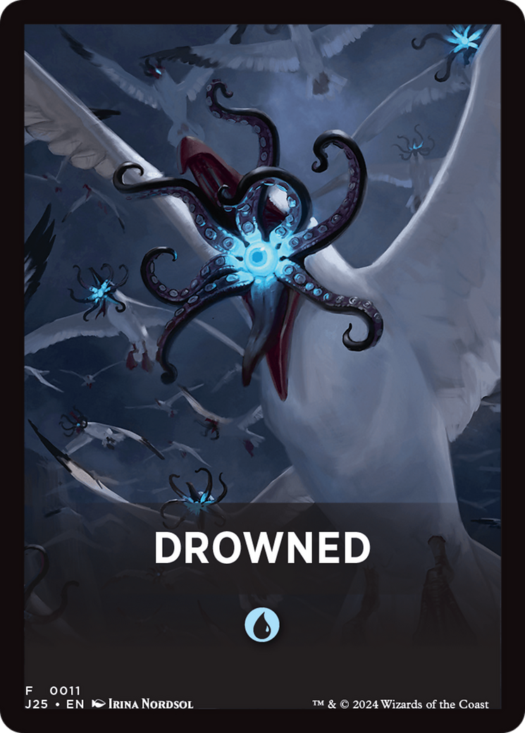 Drowned Theme Card [Foundations Jumpstart Front Cards] | Tacoma Games