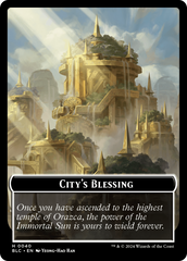 Hamster // City's Blessing Double-Sided Token [Bloomburrow Commander Tokens] | Tacoma Games