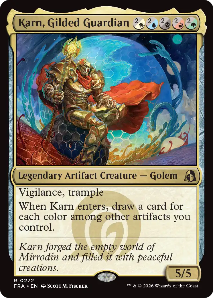 Karn, Gilded Guardian [Reality Fracture] | Tacoma Games