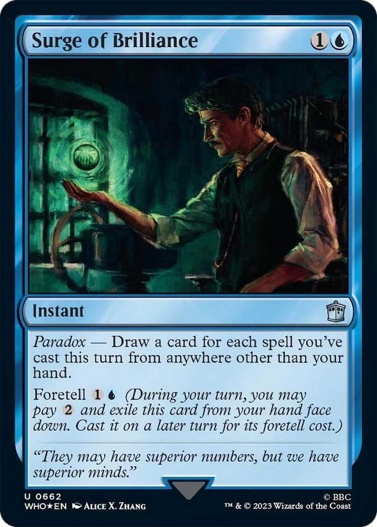 Surge of Brilliance (Surge Foil) [Doctor Who] | Tacoma Games