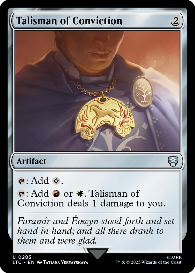 Talisman of Conviction [The Lord of the Rings: Tales of Middle-Earth Commander] | Tacoma Games