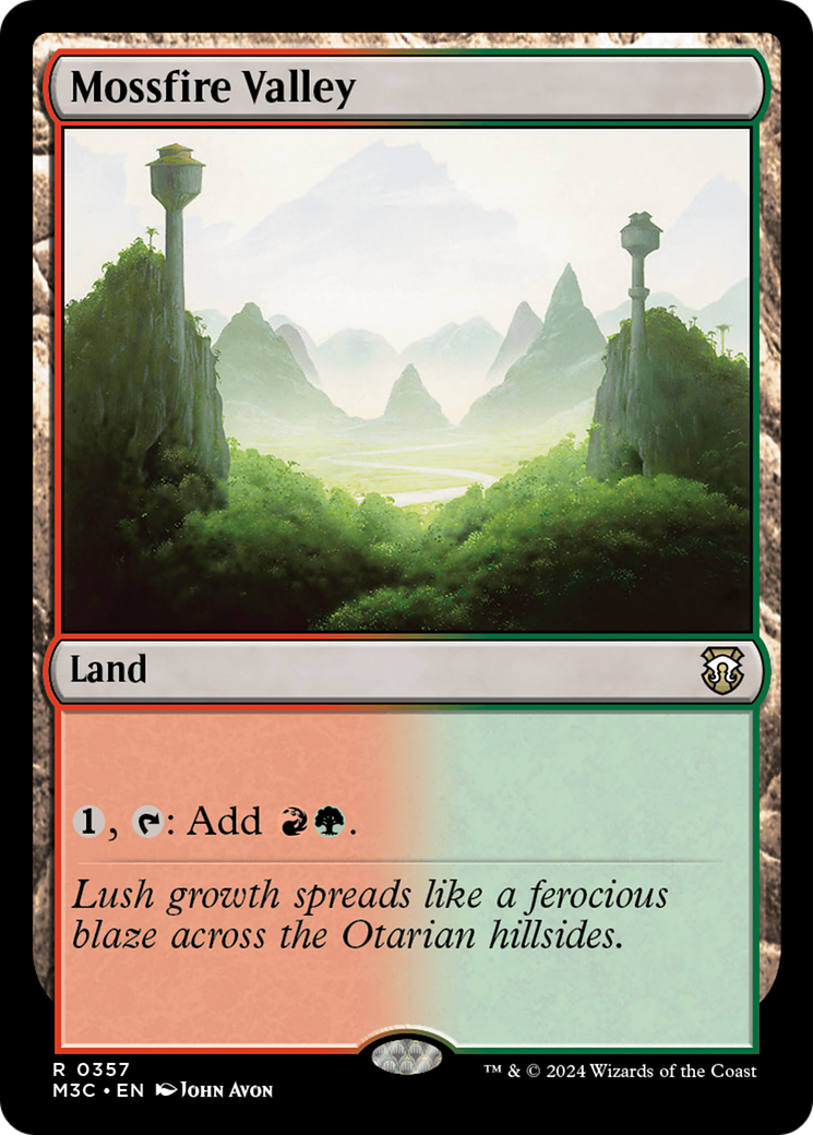 Mossfire Valley (Ripple Foil) [Modern Horizons 3 Commander] | Tacoma Games