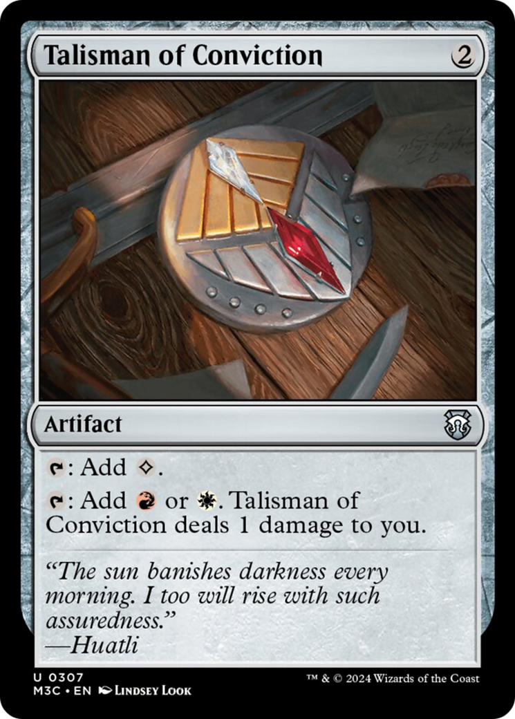 Talisman of Conviction (Ripple Foil) [Modern Horizons 3 Commander] | Tacoma Games