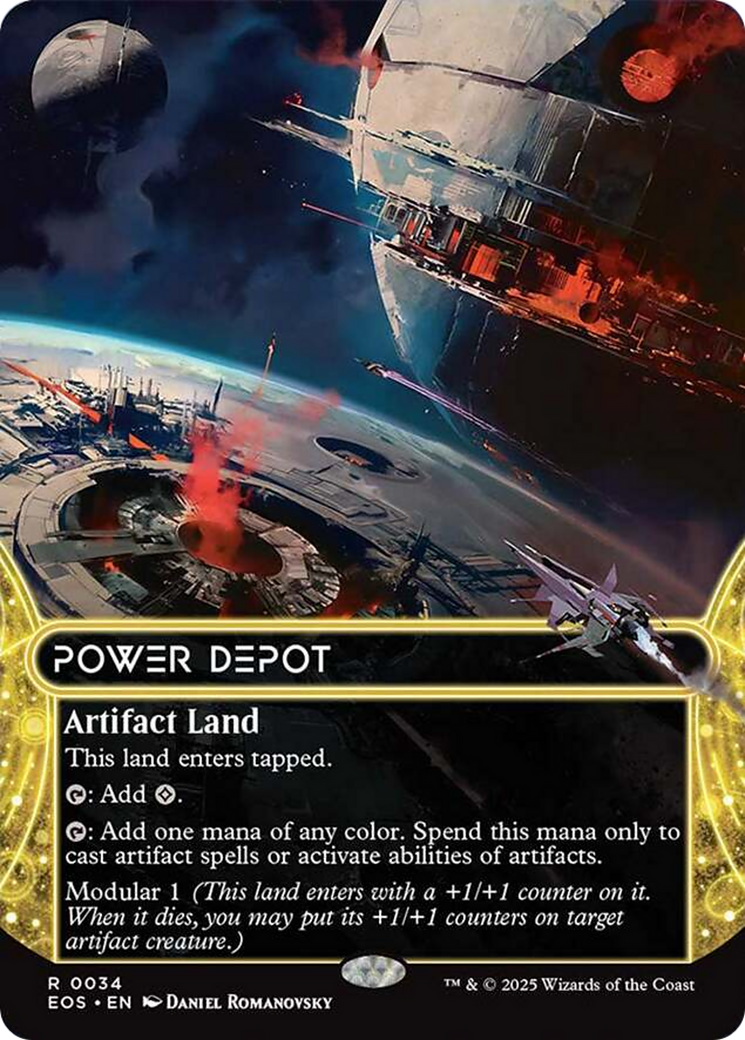 Power Depot (0034) (Borderless) [Edge of Eternities: Stellar Sights] | Tacoma Games