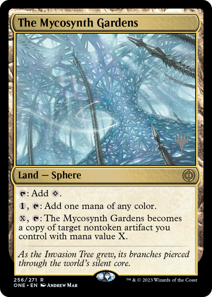 The Mycosynth Gardens (Promo Pack) [Phyrexia: All Will Be One Promos] | Tacoma Games