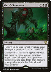 Geth's Summons [Phyrexia: All Will Be One Commander] | Tacoma Games