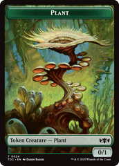 Plant // Goat Double-Sided Token [Tarkir: Dragonstorm Commander Tokens] | Tacoma Games