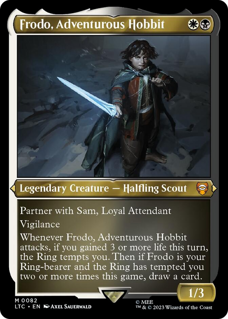 Frodo, Adventurous Hobbit (Display Commander) [The Lord of the Rings: Tales of Middle-Earth Commander] | Tacoma Games