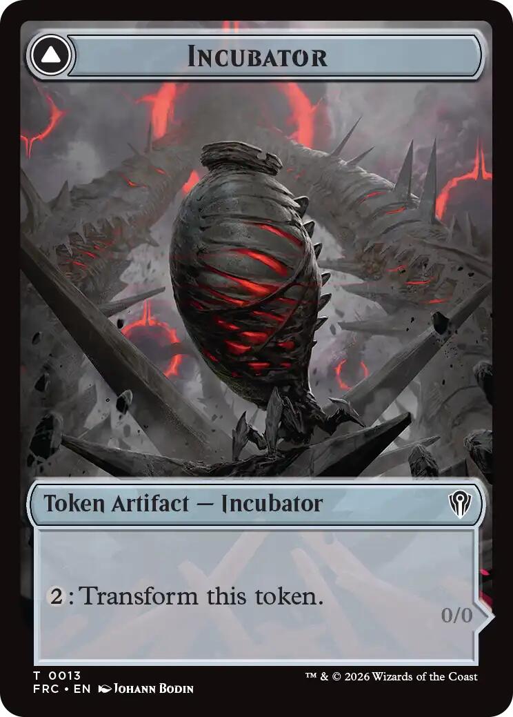 Phyrexian // Incubator Double-Sided Token [Reality Fracture Commander Tokens] | Tacoma Games