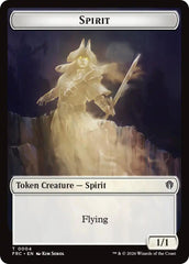 Spirit // Jace Double-Sided Token [Reality Fracture Commander Tokens] | Tacoma Games