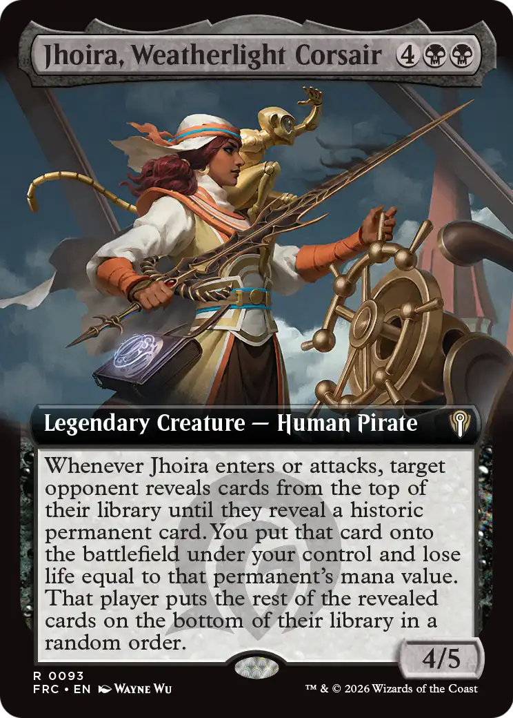 Jhoira, Weatherlight Corsair (Extended Art) [Reality Fracture Commander] | Tacoma Games