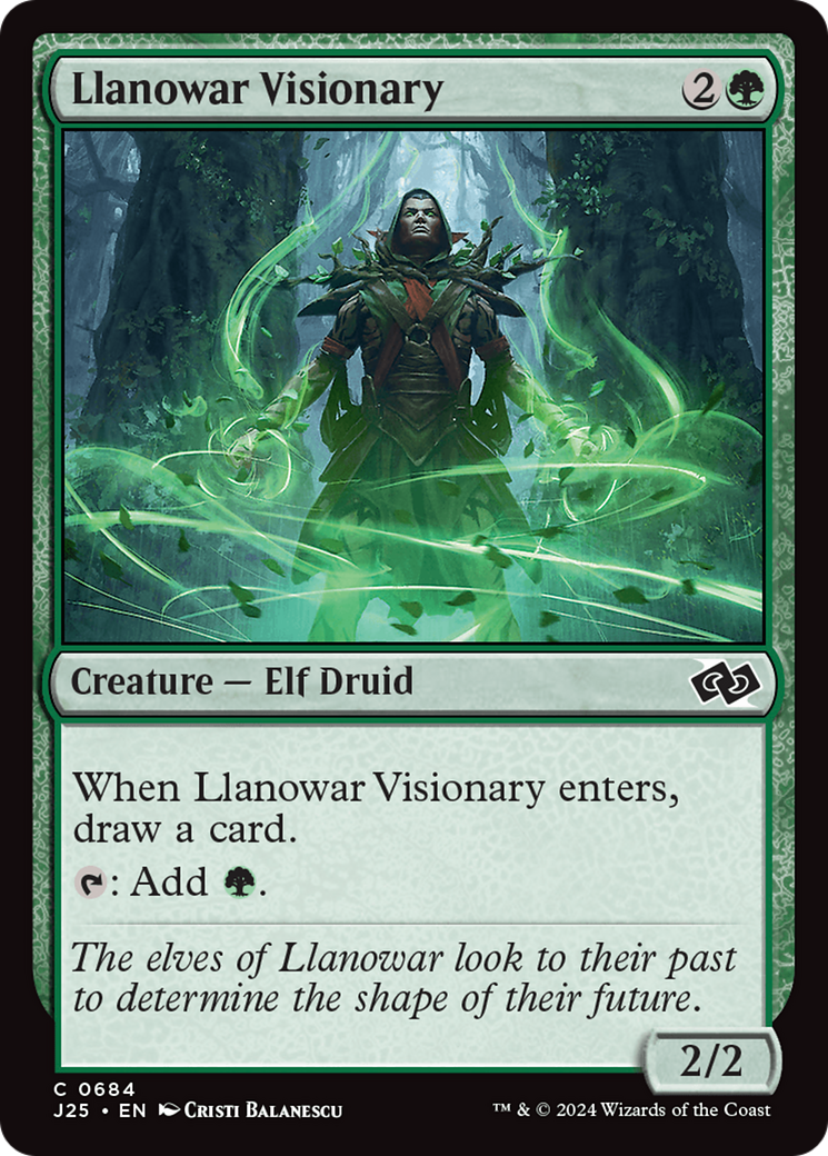 Llanowar Visionary [Foundations Jumpstart] | Tacoma Games