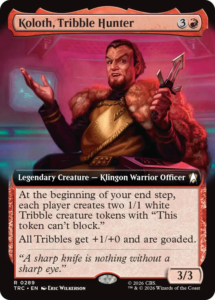 Koloth, Tribble Hunter (Extended Art) [Star Trek Commander] | Tacoma Games