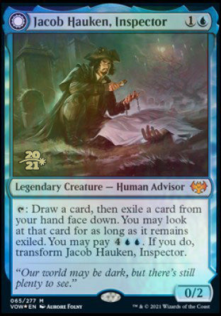 Jacob Hauken, Inspector // Hauken's Insight [Innistrad: Crimson Vow Prerelease Promos] | Tacoma Games