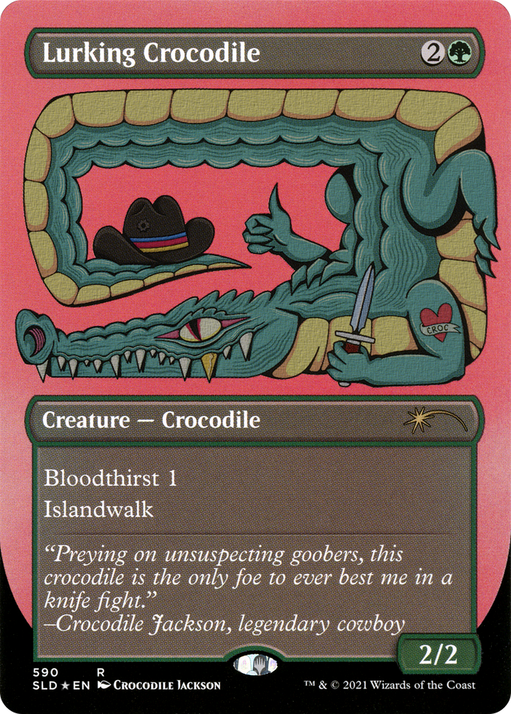 Lurking Crocodile (Foil Etched) [Secret Lair Drop Promos] | Tacoma Games