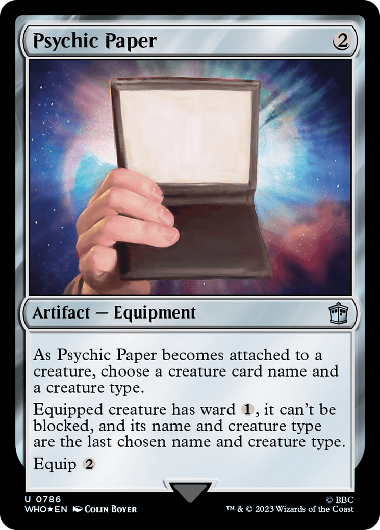 Psychic Paper (Surge Foil) [Doctor Who] | Tacoma Games