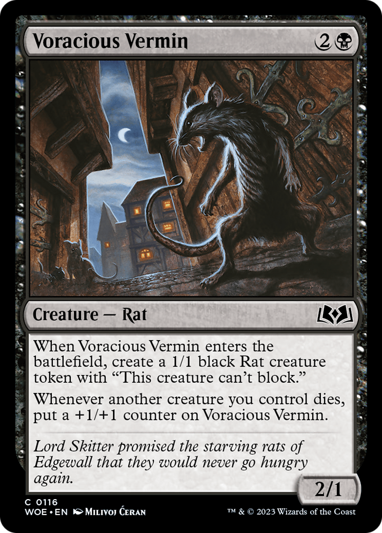 Voracious Vermin [Wilds of Eldraine] | Tacoma Games