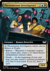 Phenomenon Investigators (Extended Art) [Duskmourn: House of Horror Commander] | Tacoma Games