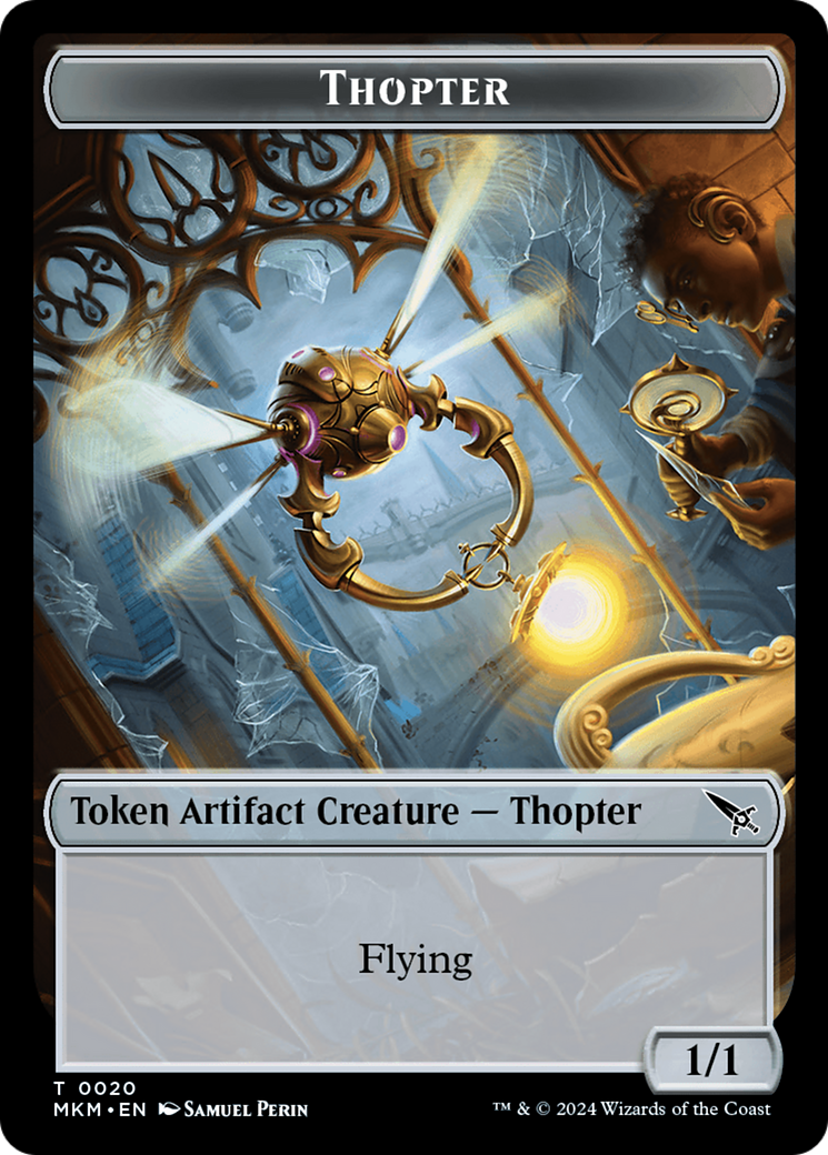 Thopter (0020) // Plant Double-Sided Token [Murders at Karlov Manor Tokens] | Tacoma Games