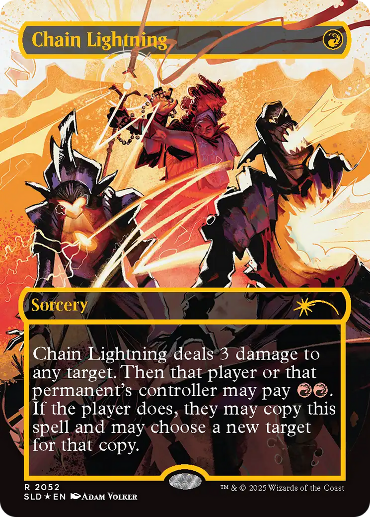 Chain Lightning (2047) (Raised Foil) [Secret Lair Drop Series] | Tacoma Games