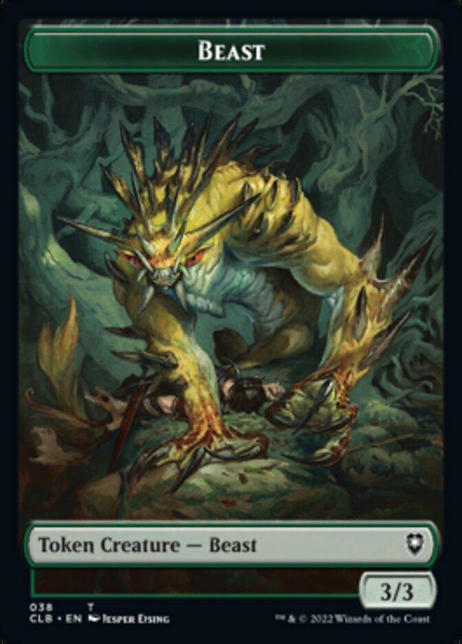 Satyr // Beast Double-Sided Token [Commander Legends: Battle for Baldur's Gate Tokens] | Tacoma Games