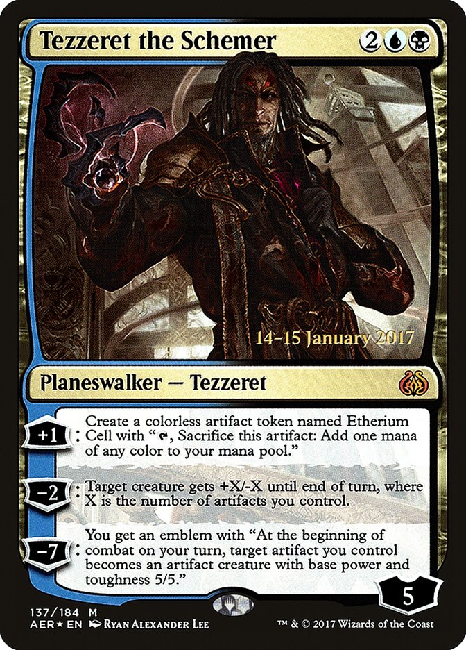 Tezzeret the Schemer [Aether Revolt Prerelease Promos] | Tacoma Games