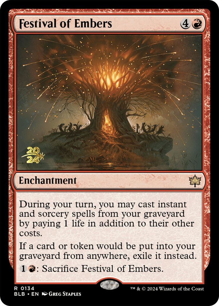 Festival of Embers [Bloomburrow Prerelease Promos] | Tacoma Games