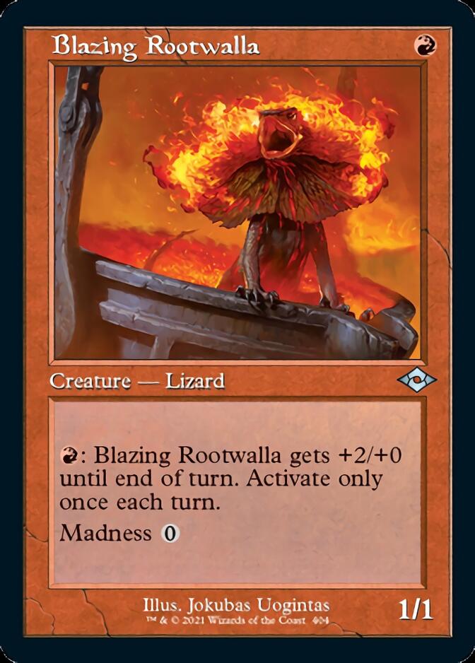 Blazing Rootwalla (Retro Foil Etched) [Modern Horizons 2] | Tacoma Games