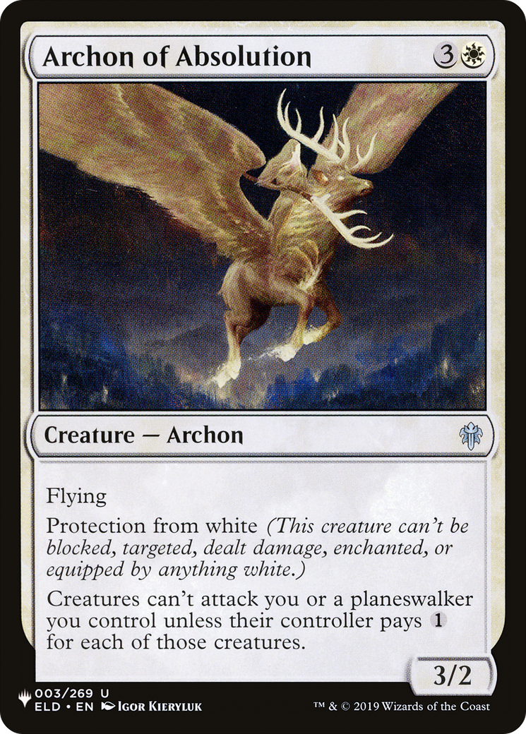 Archon of Absolution [The List Reprints] | Tacoma Games