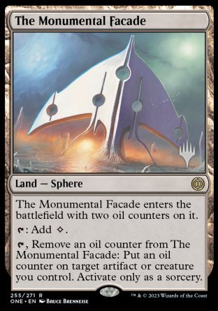 The Monumental Facade (Promo Pack) [Phyrexia: All Will Be One Promos] | Tacoma Games