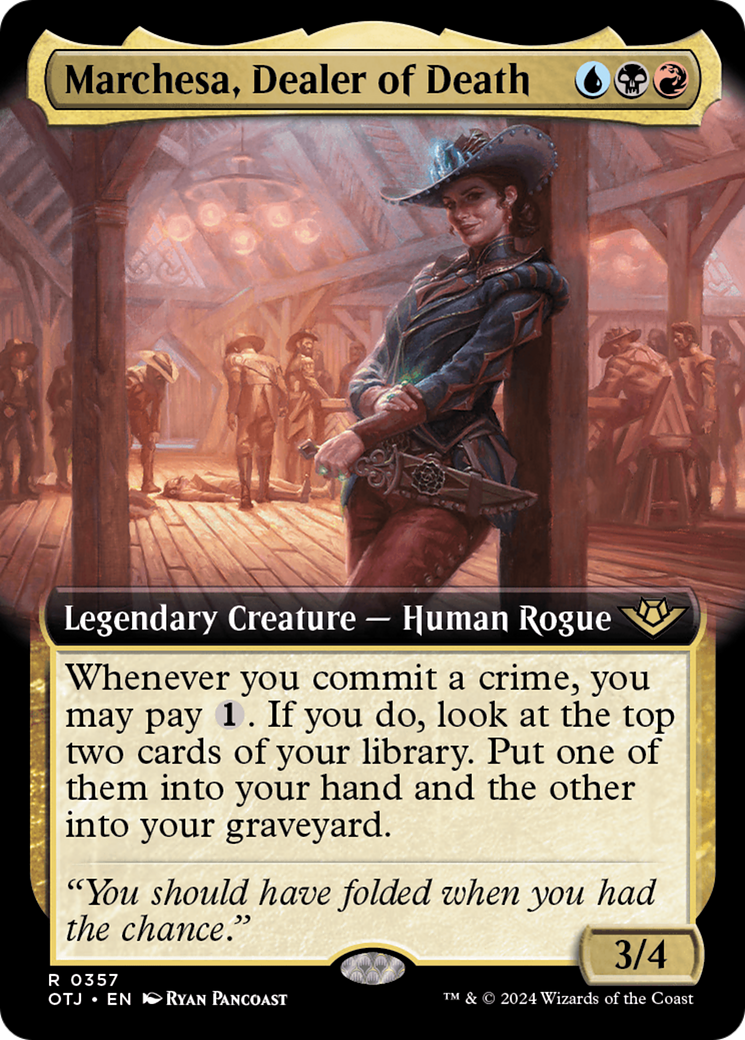 Marchesa, Dealer of Death (Extended Art) [Outlaws of Thunder Junction] | Tacoma Games
