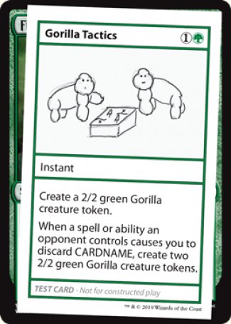 Gorilla Tactics (2021 Edition) [Mystery Booster Playtest Cards] | Tacoma Games