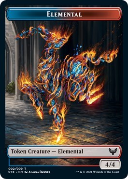 Elemental // Pest Double-Sided Token [Strixhaven: School of Mages Tokens] | Tacoma Games
