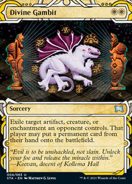 Divine Gambit (Foil Etched) [Strixhaven: Mystical Archive] | Tacoma Games